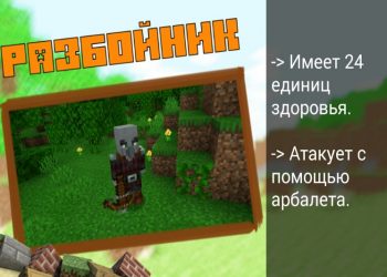 Разбойник в Minecraft PE 1.9