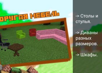 Другая мебель Мода на Кресло для Майнкрафт ПЕ