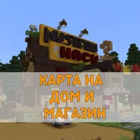 Скачать карту Дом и Магазин Minecraft PE